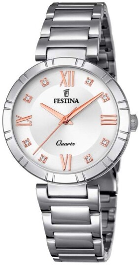 Festina Dameklokke F16936 B Mademoiselle Sølvfarget/Stål Ø32.5 mm Festina Dameklokke F16936 B Mademoiselle Sølvfarget/Stål Ø32.5 mm