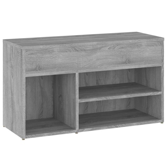 vidaXL Skobenk gr? sonoma 80x30x45 cm konstruert tre vidaXL Skobenk gr? sonoma 80x30x45 cm konstruert tre