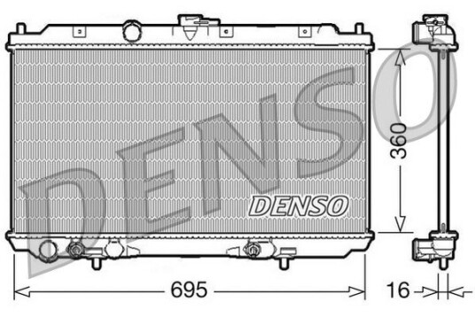 Radiator DENSO DRM46028 Radiator DENSO DRM46028