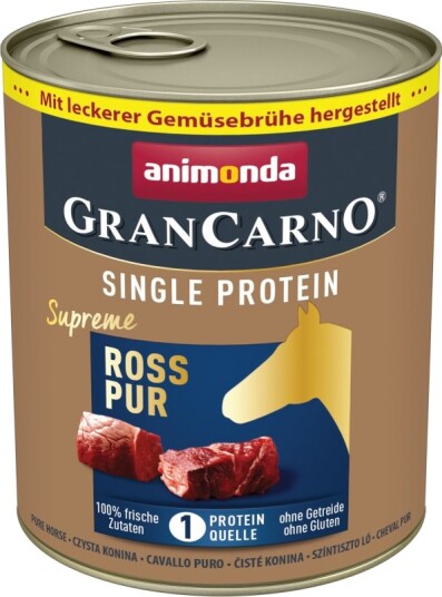 Animonda Grancarno Adult Single Protein Supreme 24 X 800 G Hest Pur
