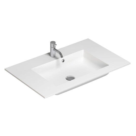 Dansani Calidris Shape Kompositt D50 Måltilpasset Hvit Matt 80cm