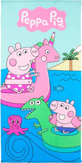 Peppa Gris Strandhåndkle Blå Peppa Gris Strandhåndkle Blå