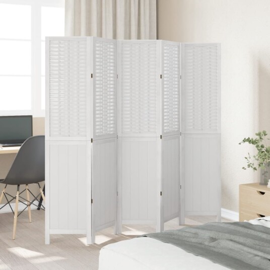  Romdeler 5 paneler hvit heltre keisertre 8721012074224