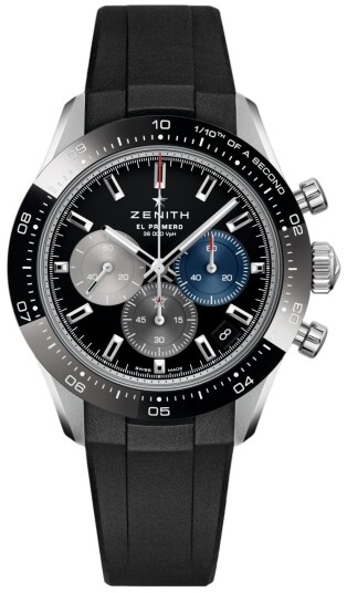 Zenith Herreklokke 03.3100.3600 21.R951 Chronomaster Sport Sort/Gummi Zenith Herreklokke 03.3100.3600 21.R951 Chronomaster Sport Sort/Gummi