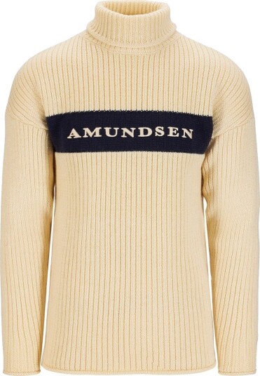 Amundsen Sports Heroes Ski Turtle Neck, Herre Natural/Navy M Amundsen Sports Heroes Ski Turtle Neck, Herre Natural/Navy M