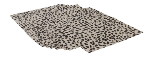 Leo bordbrikke 8-pk Beige/svart