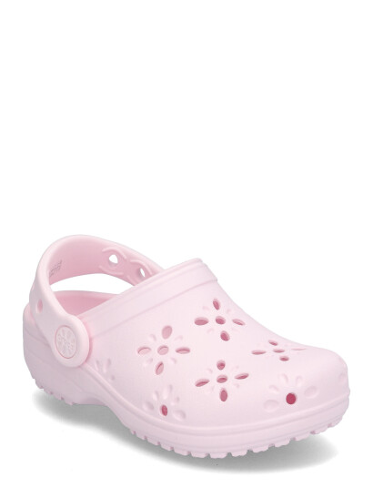 Crocs Classic Floral Cut Out Clog K - Pink - 29/30 Crocs Classic Floral Cut Out Clog K - Pink - 29/30