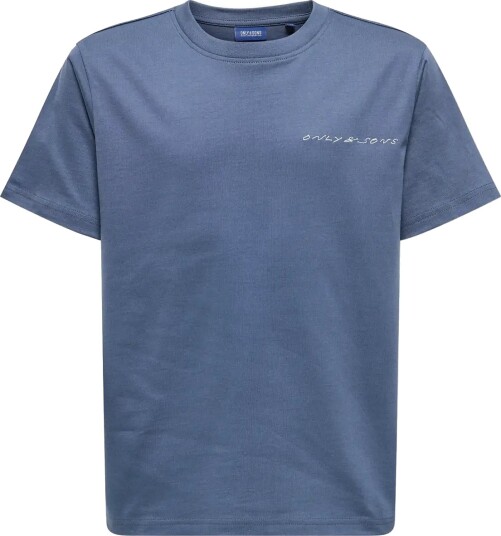 ONLY & SONS Osjasher Life Reg Ss Tee Jrs Blue 122 128 ONLY & SONS Osjasher Life Reg Ss Tee Jrs Blue 122 128