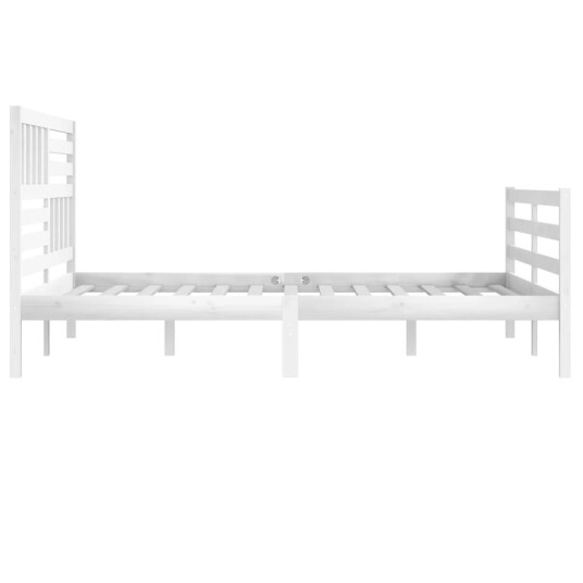 vidaXL Sengeramme hvit heltre 180x200 cm 6FT Super King