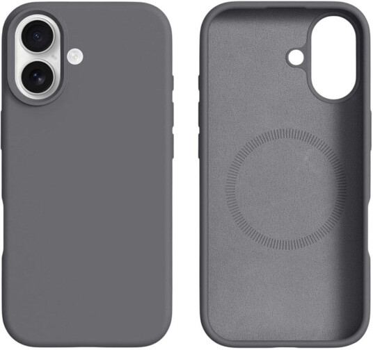 EIDERWOOD iPhone 17 2-i-1 Silikonog Hard Plast Deksel – MagSafe-kompatibelt – Mørkegrå