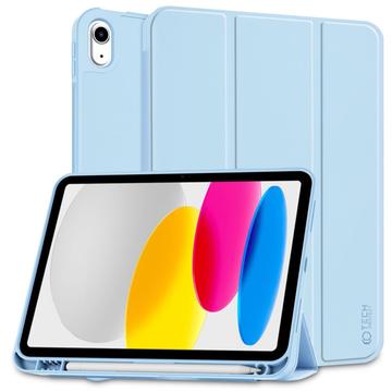 iPad (2022) Tech-Protect SmartCase Pen Tri-Fold Folio-deksel Himmelblå