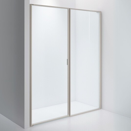 INR Iconic Nordic Rooms Dusjvegg Edge 4 Måltilpasset - Venstre / Stone Klart Glass