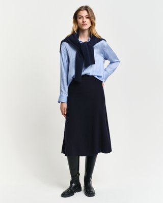 Gant Superfint lammeullskjort EVENING BLUE XS