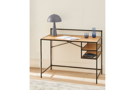 Avalyn Skrivebord 56,8x110 cm Svart/Beige