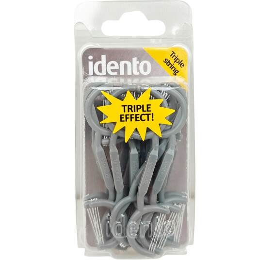 Idento Floss2sides Triple String Flossholdere 15 pcs.