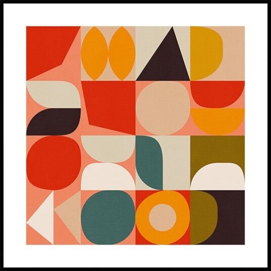 Bauhaus New 4 Plakat Plakat / 100x100cm