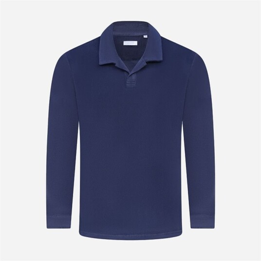 Cermino Riviera Terry Polo Long Sleeve - Navy Blue Blå XL Cermino Riviera Terry Polo Long Sleeve - Navy Blue Blå XL