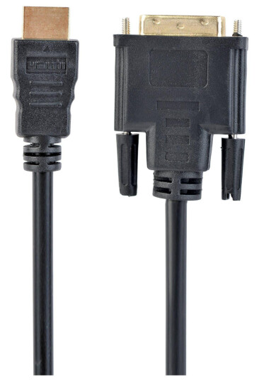 Gembird HDMI til DVI Adapterkabel 3 m Gullplaterte kontakter