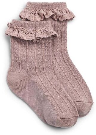 Wheat ull Wheat Nora Lace sokker i ull til barn Dry Rose Wheat ull Wheat Nora Lace sokker i ull til barn Dry Rose
