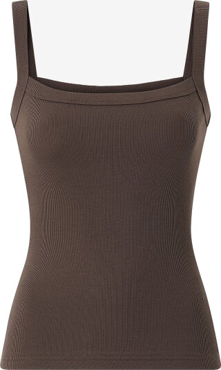 Gina Tricot Singlet Tight Fit Rib Singlet Brun Gina Tricot Singlet Tight Fit Rib Singlet Brun