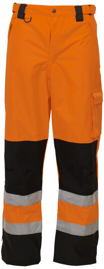 Elka Synlighetsarbeidsbukser 082400R Oransje/Svart Str. XS