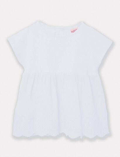 Boboli Combined T Shirt For Girl Bci White 104 Boboli Combined T Shirt For Girl Bci White 104