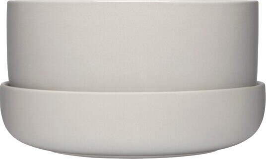 iittala - Nappula blomsterpotte med fat 24x13 cm lysgrå iittala - Nappula blomsterpotte med fat 24x13 cm lysgrå