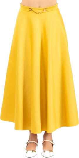 Elisabetta Franchi Dame Skjørt Gul XL,