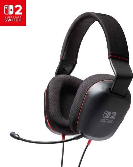 PowerA Nintendo Switch 2 Headset Svart/Rød