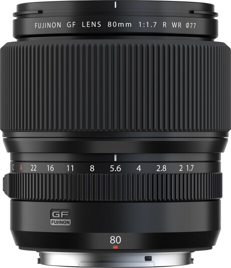 Fujifilm GF 80mm f/1.7 R WR Lyssterkt Portrettobjektiv med Værbeskyttelse