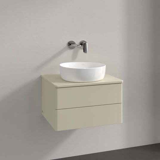 Villeroy & Boch Antao Servantskap med 2 skuffer 60x50x36 cm u/lys Grå Matt Villeroy & Boch Antao Servantskap med 2 skuffer 60x50x36 cm u/lys Grå Matt