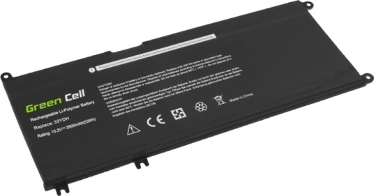 Green Cell Batteri Til Bærbar Pc Tilsvarer: Dell 33Ydh Litiumpolymer 3500 Mah Svart DE138