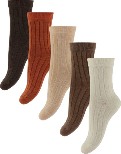 Minymo Ankle Sock - Rib (5-Pack) - Multi/patterned - 23\26