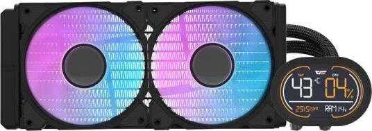 DarkFlash DH240D v2 CPU Vannkjøler 2x120mm Svart