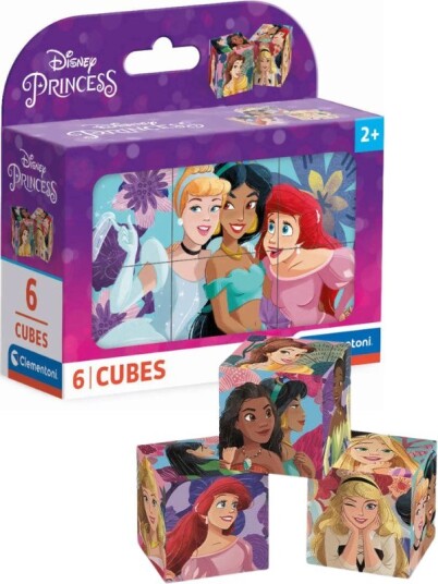 Clementoni Disney Princess puslekuber 6 stk