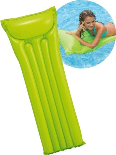 Intex Flytemadrass 183 x 69 cm grønn