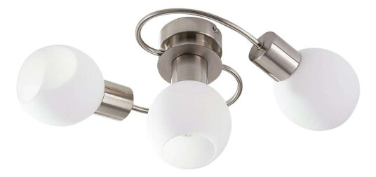 Lindby Taklampe Ciala, 3 lyskilder, nikkel Lindby Taklampe Ciala, 3 lyskilder, nikkel