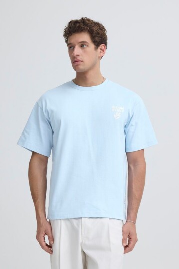 Casual Friday RUDE 0284 RELAXED T SHIRT CERULEAN S