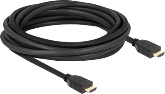 Delock Høyhastighets Hdmi Kabel Med Ethernet Hdmi Hann Til Hdmi Hann 5,0 M Svart Støtter 8K 60 Hz Opptil 48 Gbps Dataoverføringshastighet 82004