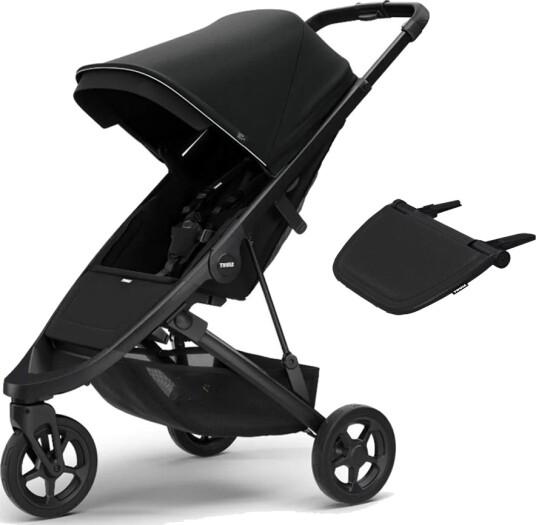 Thule Sportstrille Spring Black/Midnight Black + Fotstøtte