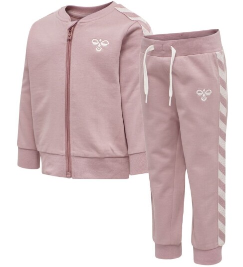 Hummel Hmlbille Tracksuit Woodrose 62 Treningsklær Hummel Hmlbille Tracksuit Woodrose 62 Treningsklær
