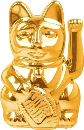 Donkey Vinkende Kat Maneki Neko Mini Shiny Gold Gold H9.8CM