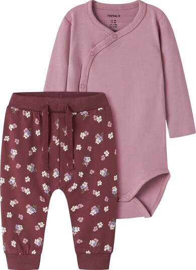 Name It Body I/e 2 pack NbfVulla Lilas/Wild Ginger Name It 68 Langermet Body Bordeaux Rosa 62