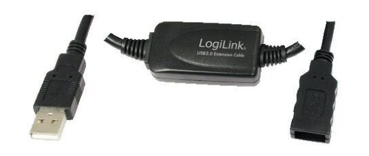 LogiLink USB Repeater Kabel A St. / A Bu. 25 m