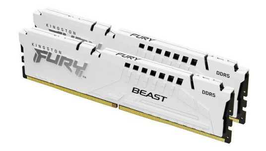 Kingston FURY Beast DDR5 RAM 64GB 6000MT/s CL30 Dual Channel Hvit Kingston FURY Beast DDR5 RAM 64GB 6000MT/s CL30 Dual Channel Hvit