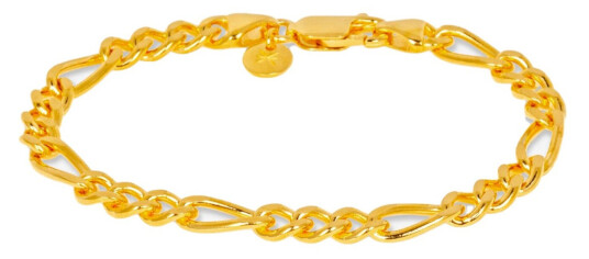 IX Studios Chunky Figaro Armbånd 22 kt. Gullforgylt sølv DMV0341GD17 - Unisex - 925 sterling silver