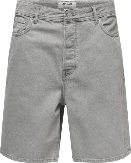 ONLY & SONS Onsfade Pim Dnm Shorts Box Grey L