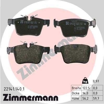 Bremseklosser ZIMMERMANN 22141.140.1