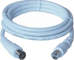 Premiumcord TV M/F Kabel 75Ohm 10m IEC/IEC Hvit
