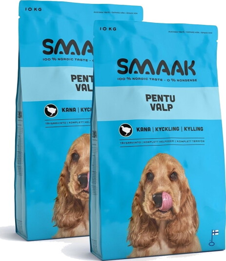 Smaak Dog Puppy Kylling 2 X 10 kg